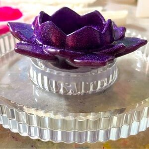 Purple Flower Tray